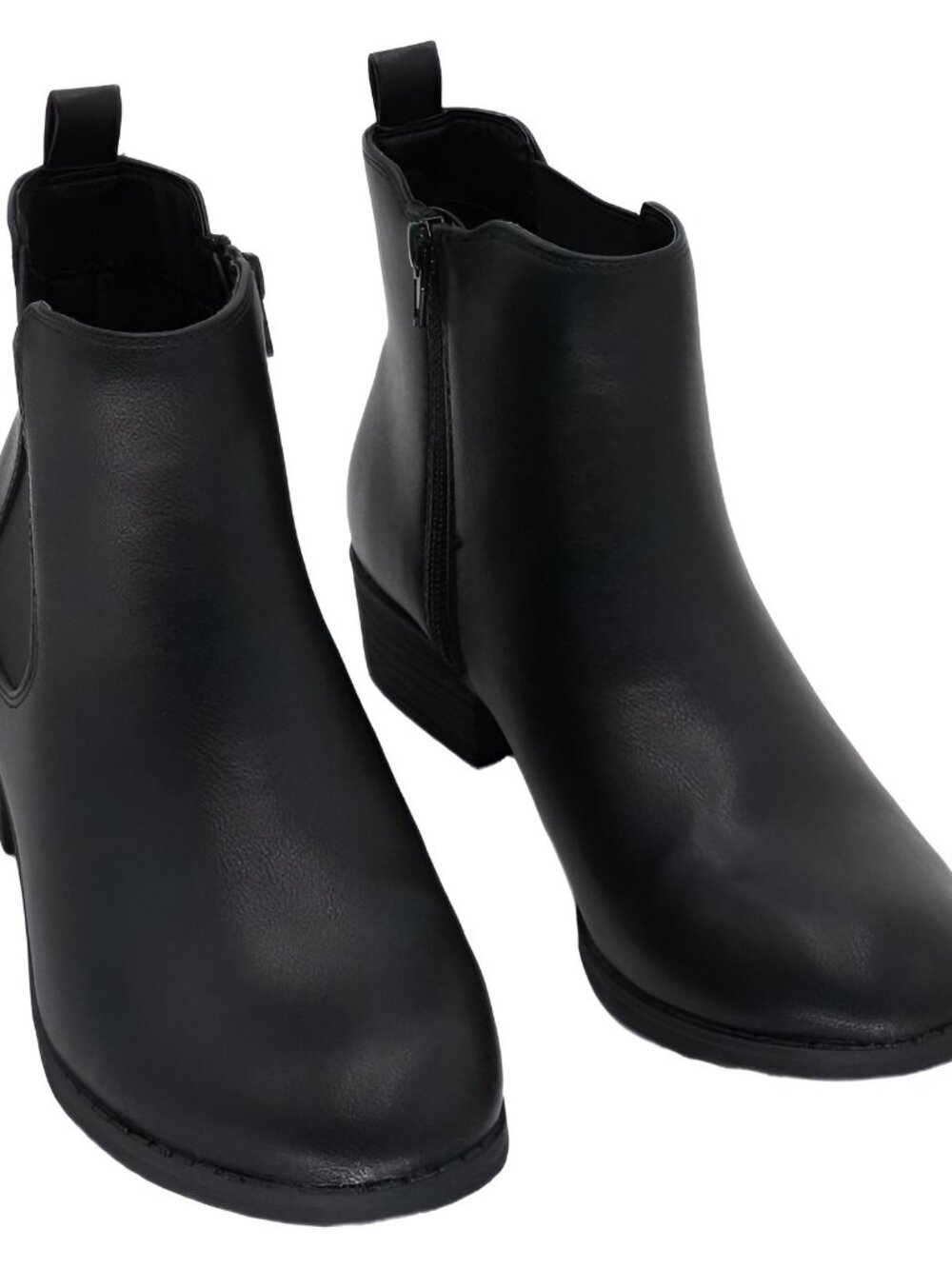 Style Co Women's Charlyy Block Heel Ankle Boots Black 8.5M